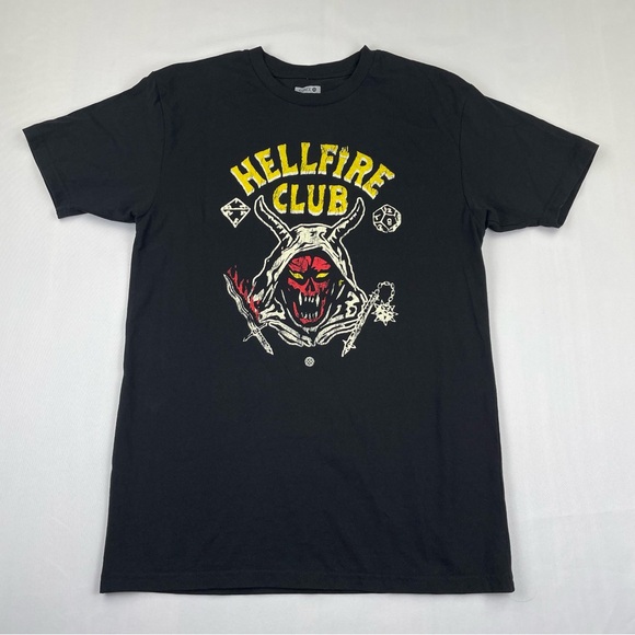 Stance Other - STANCE The Crew T Shirt Men’s Size M Hellfire Club Graphic Tee Black Cotton